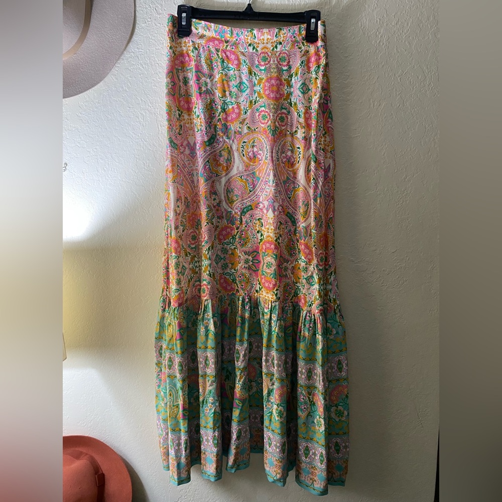 Boston Proper Bohemian full length skirt